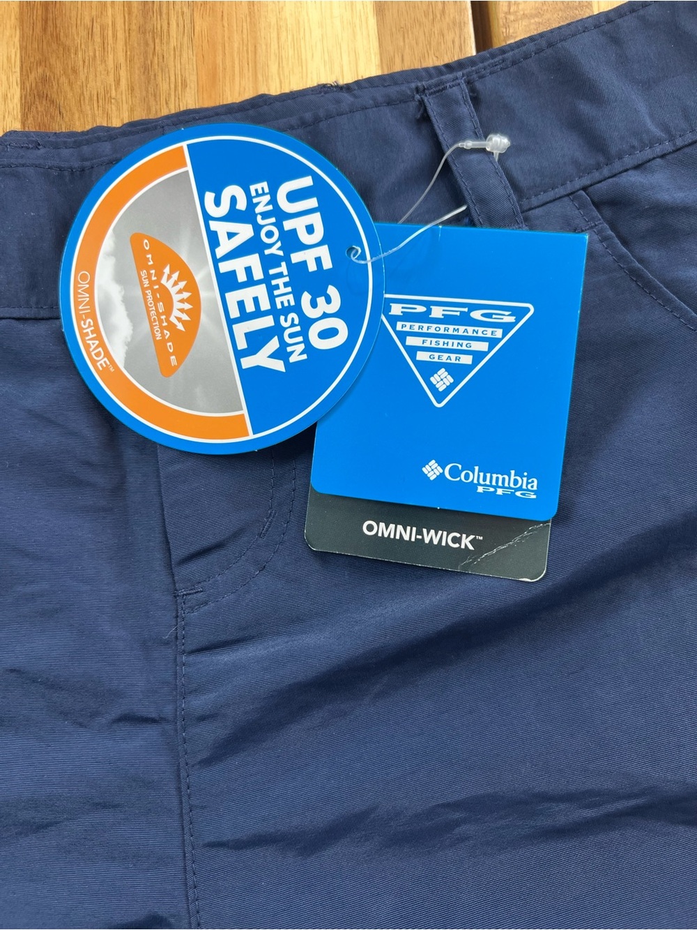 Columbia PFG Omni Wick UPF 30 Shorts Womens 4 Short Blue NWT - Picture 2 of 8